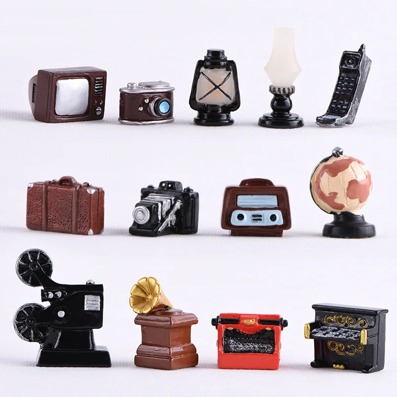 

Dollhouse Decor Miniature Furniture Camera Piano Sewing Machine Recorder TV Accessories For Dolls House Toys Girls