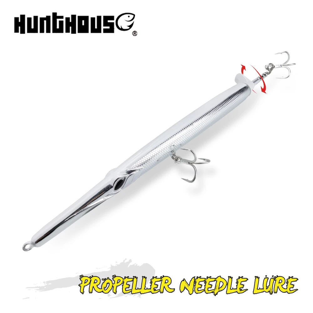Фото Рыболовная приманка Hunthouse Propeller Needle Pencil, плавающая, для дальнего заброса, жесткая приманка, 225 мм, 40 г, стикбейты для синей рыбы, морского окуня, соленой воды. №1