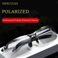 men polarized sunglasses metal frame photochromic chameleon male change color gafas sol day night vision eyewear n01