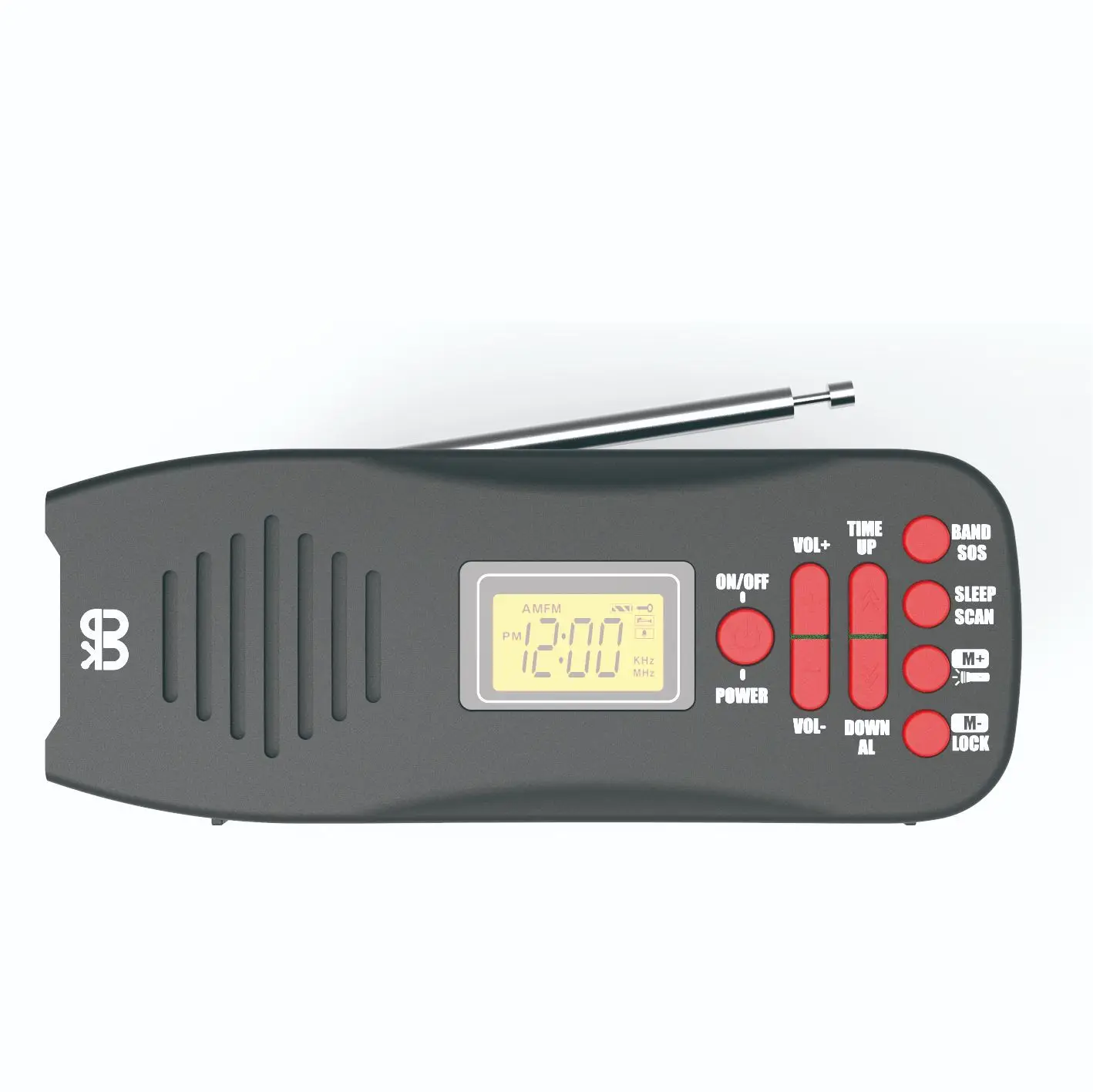 

Hand-cranked Power Generation FM/AM Two-band Mobile Phone Emergency Charging Radio