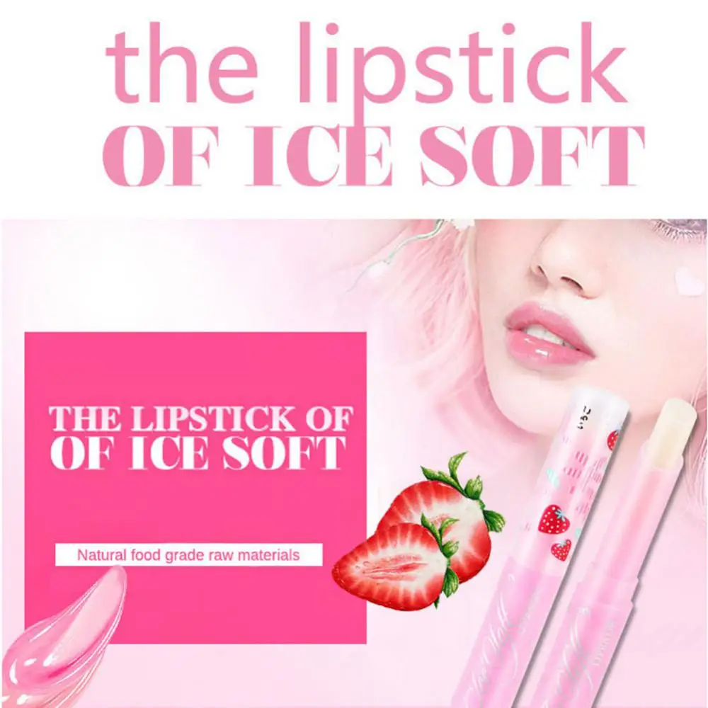 

Strawberry Lip Blam Temperature Change Color Warming Vitality Color Lipstick Moisturizer Nutritious Lip Care Beauty Makeup Tool