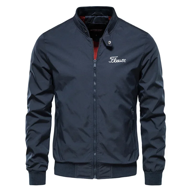 

Одежда для гольфа с вышитым логотипом, Мужская ветровка для гольфа на осень и зиму, модная ветровка, мужское спортивное пальто