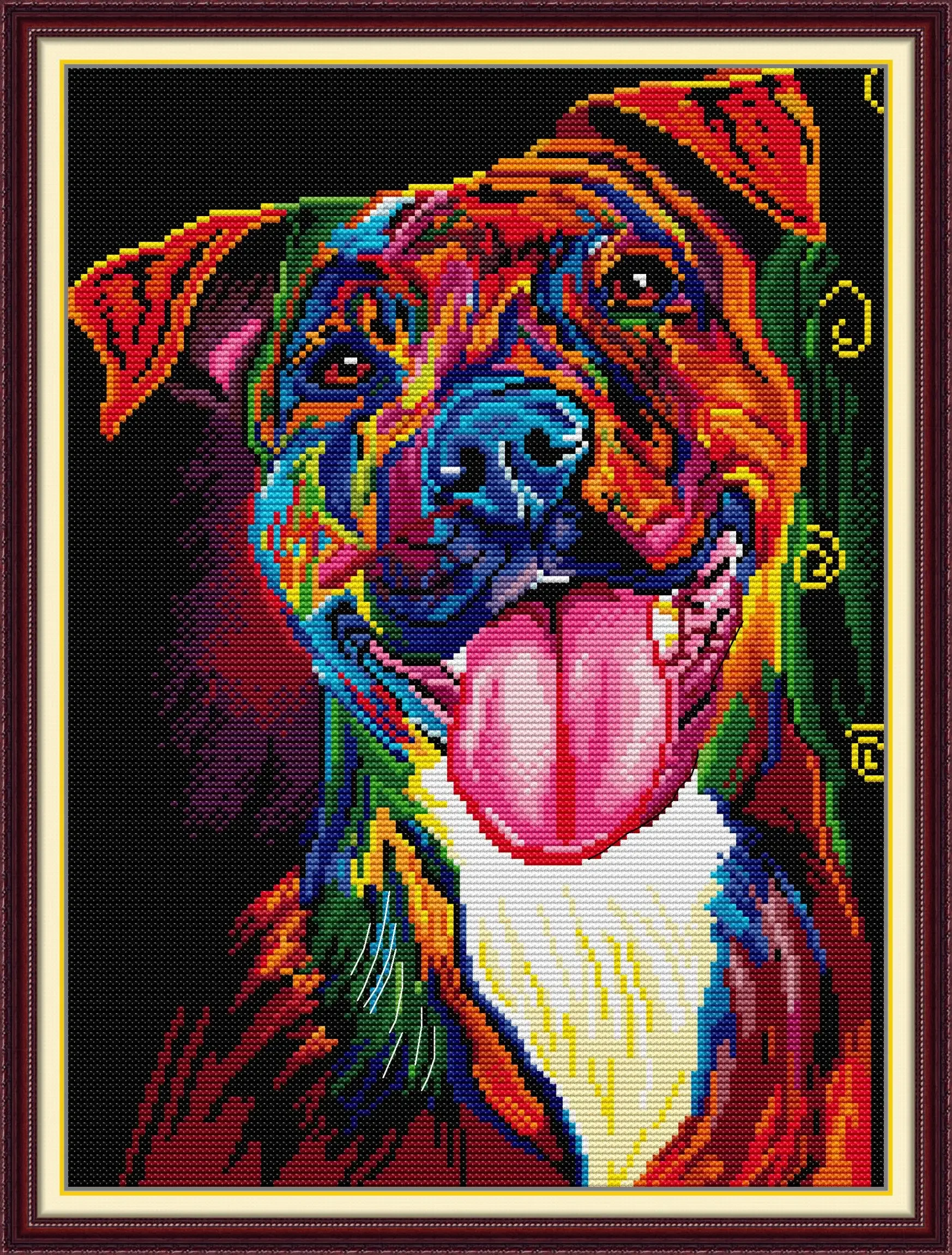 Joy Sunday News Набор для вышивки крестом Printedd легкий узор с нитками Aida и DMC набор