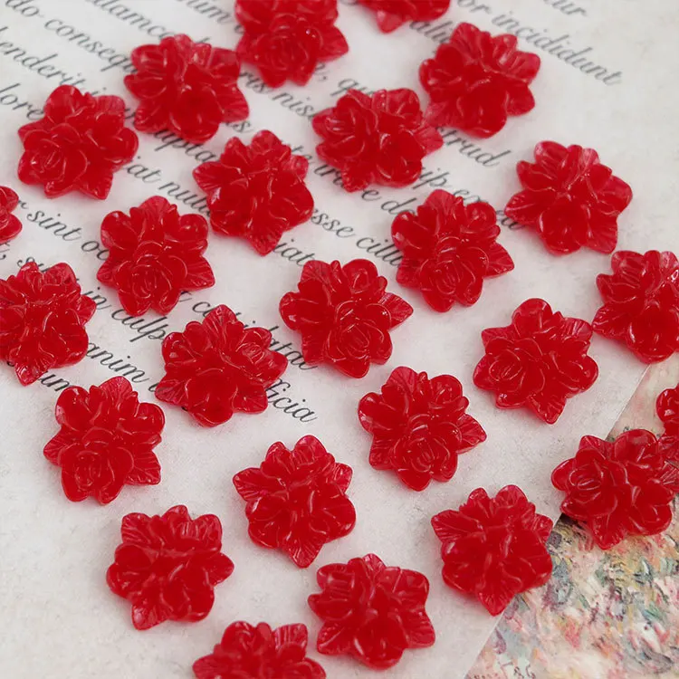 

Белые акриловые цветы для одежды, аксессуары для рукоделия, материалы для изготовления ювелирных изделий, 10 шт., 16x15 мм