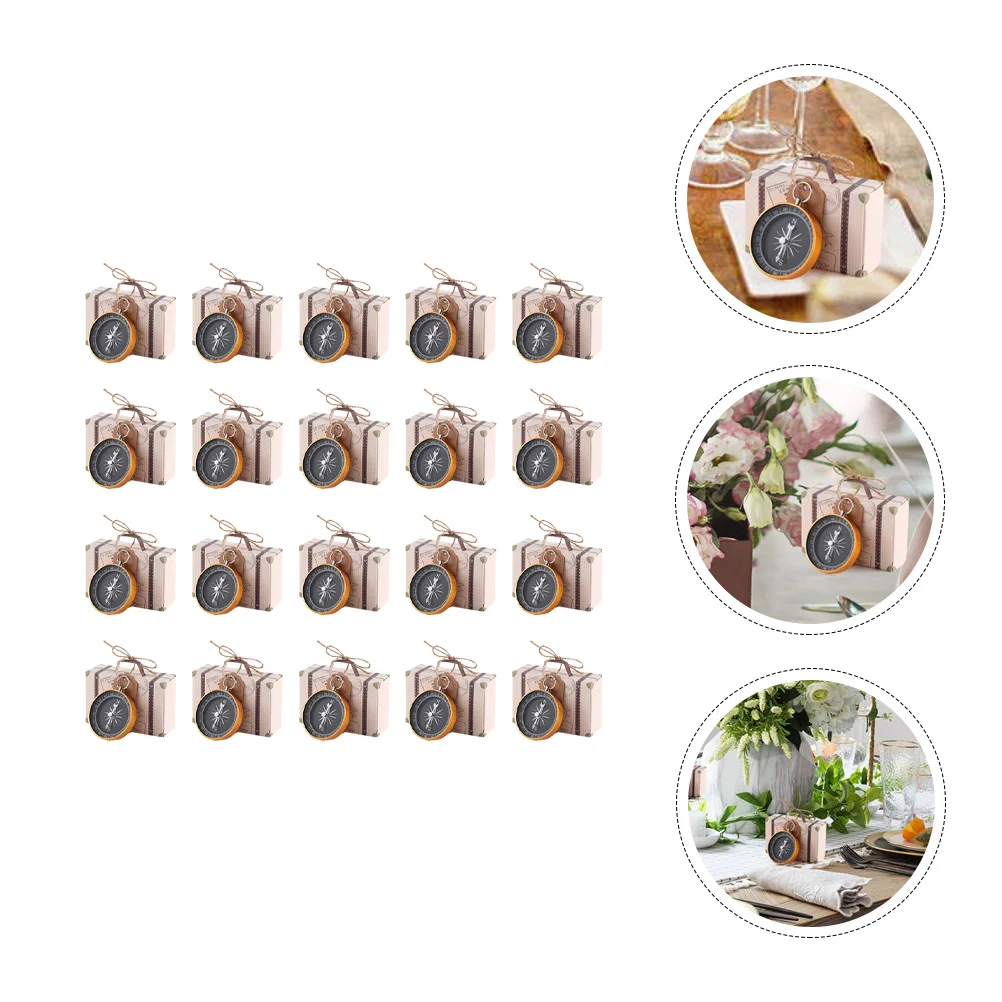 

20pcs Wedding Candy Bags Compass Souvenir Boxes Gift Party Favor Supplies
