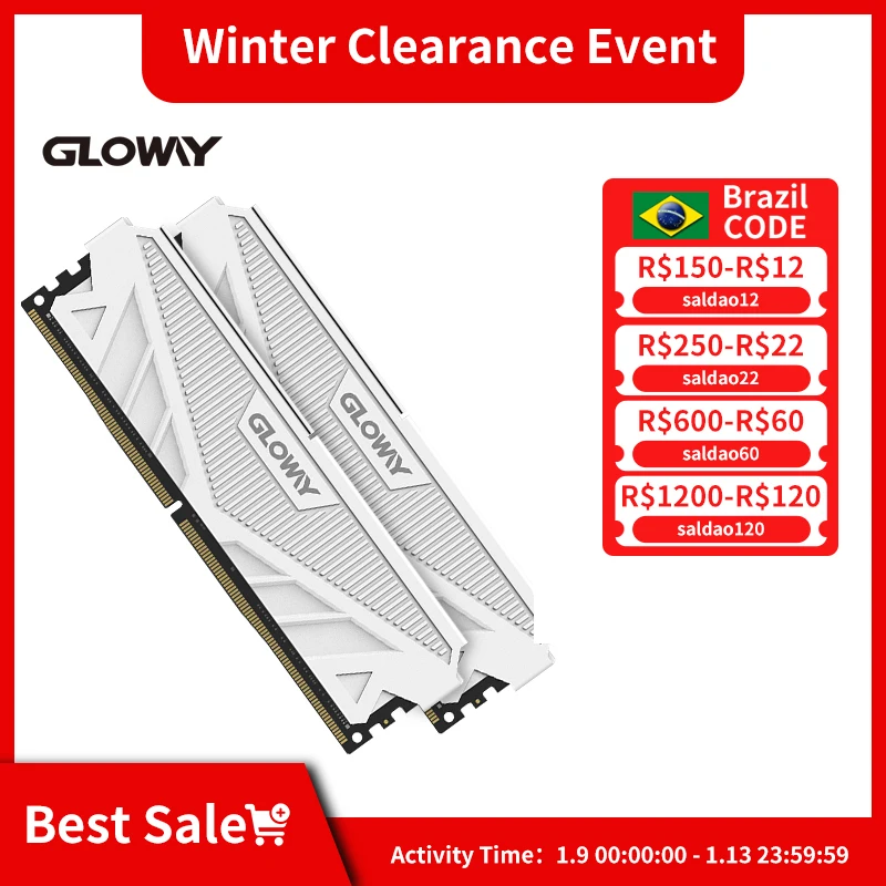  Gloway G1 Series DDR4 RAM 8GB PC Desktop Memory 2X8GB 3000MHZ 3200mhz DIMM with  Heatsink with High Performance Memoria Ram DDR4 