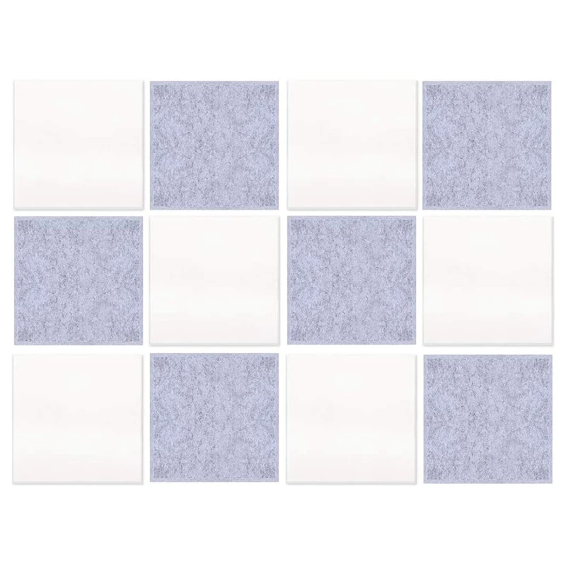 

12Pcs Acoustic Absorption Panel 12X12X0.4 Inch Soundproofing Insulation Panel Beveled Edge Tile Great
