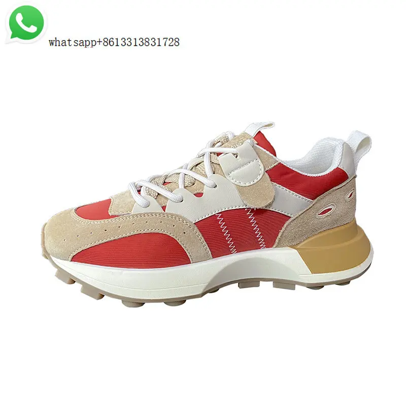 Anti velvet Forrest Gump shoes female 2023 spring new fashion explosion thick soled small waist sports leisure dad shoes
