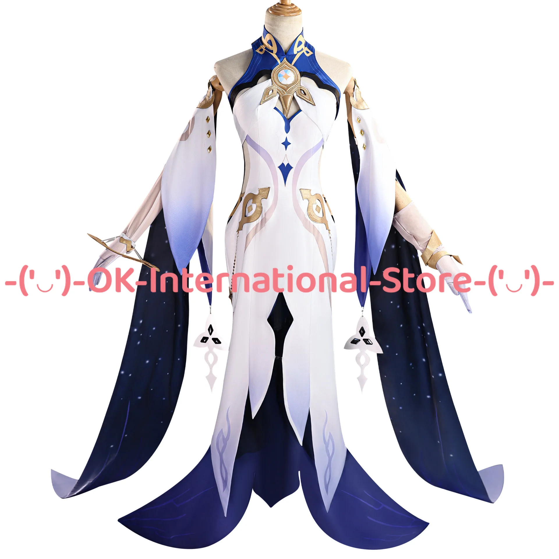 Фото Genshin Impact God of Time Istaroth Косплей Костюм Парик Платье Опора Игровой Персонаж Наряд Хэллоуин Карнавальная Униформа Патри №2