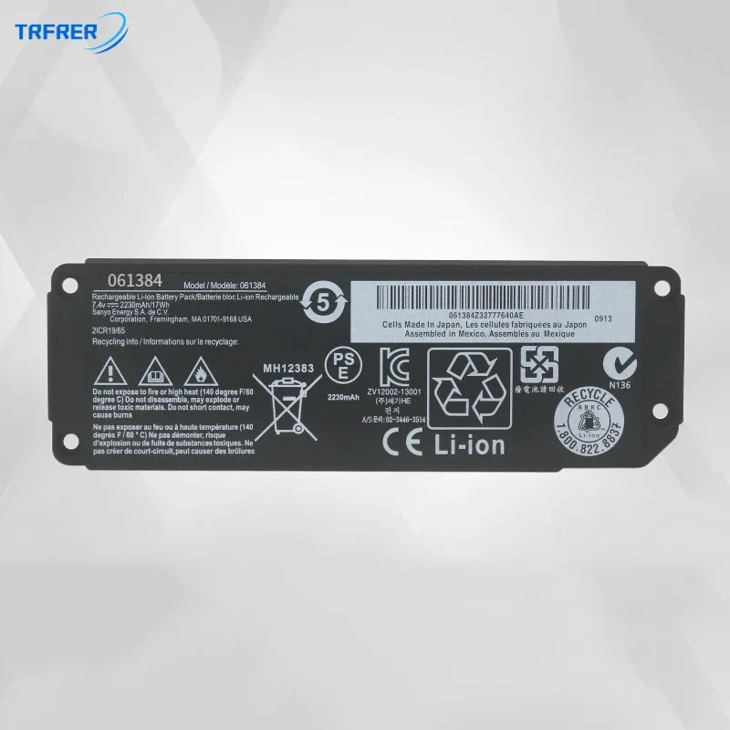 Аккумулятор для Bluetooth-колонок Bose Mini 1-го поколения, совместимый с моделями 061384, 061385, 061386, 063404 (art.: 3920dada27ff5) - 3920dada27ff5