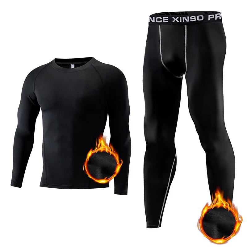 Tight Thermal Underwear Set Men Compression Warm Outdoor Sports Function Breathable Training Cycling Thermo Underwear Long Johns