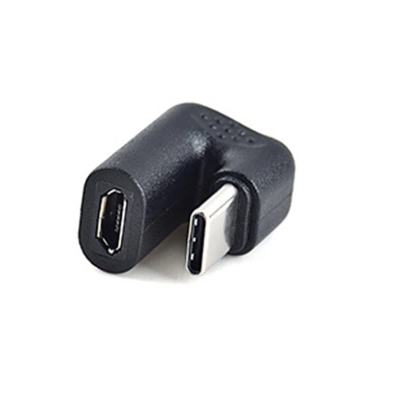 

1 шт., U-образный угловой переходник USB 3,1 Type C «папа»-Micro-USB «мама»