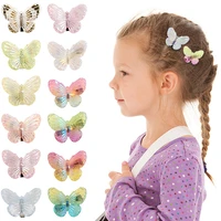 10pcs sweet butterfly hair claw clips acrylic kids grip clamps barrettes head clips hair styling accessories tool hairpin
