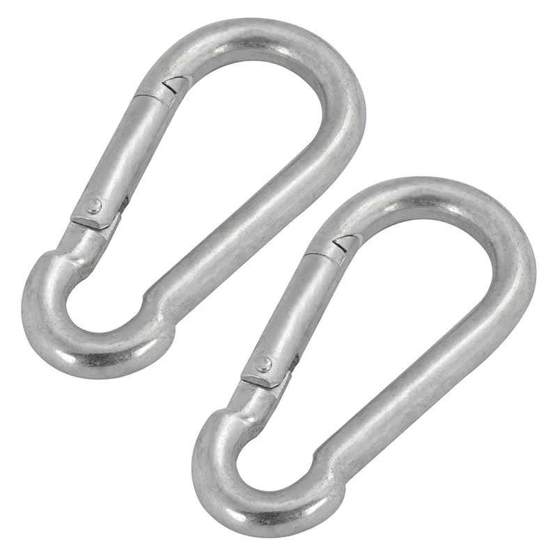 

ELOS-2 PCS Carabiner Clip Spring Snap Hook Spring Snap Hook Carabiner For Camping Fishing Hiking Traveling Backpack Keychain