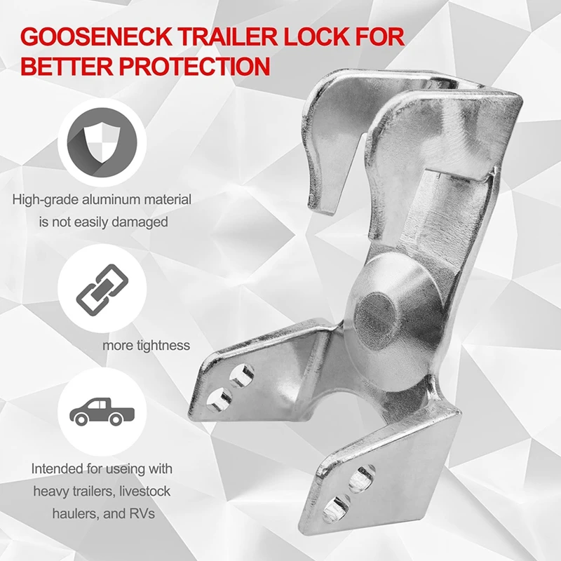Замок для сцепки Gooseneck с замком с ключом, модель TL-50, замок для прицепа, для тяжелых прицепов, редукторов скота (art.: 3920c8bfdde3c) - 3920c8bfdde3c