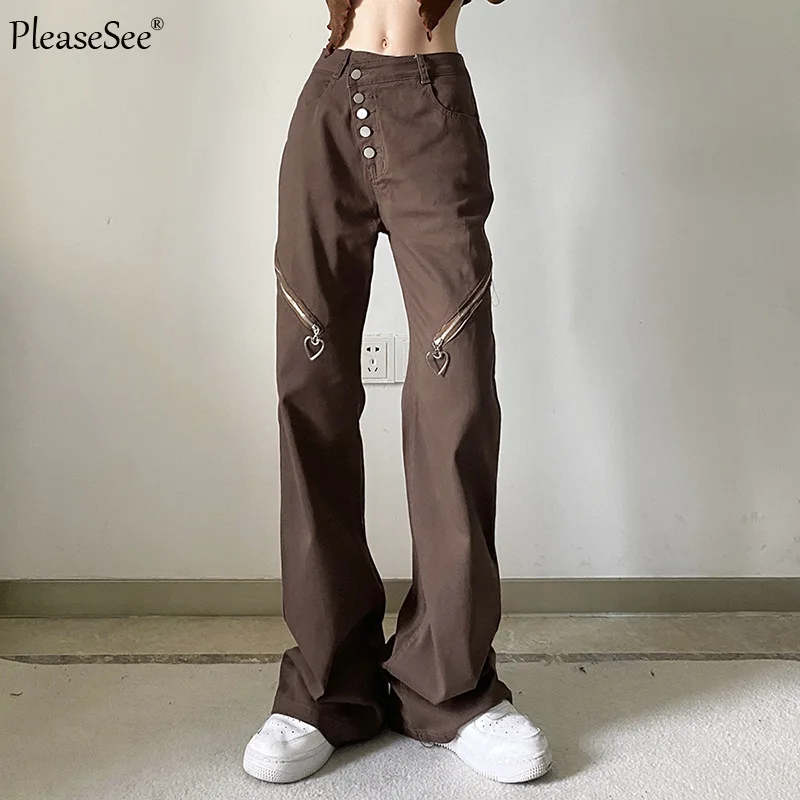 Брюки женские с высокой талией уличная одежда длинные брюки-карго лето