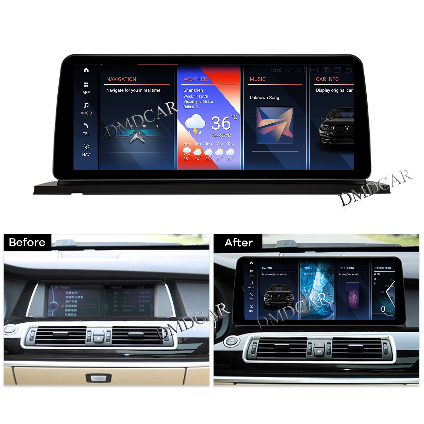 Snapdragon Android 13 8 + 256G 10 25 &quot12 5&quot автомобильный радиоприемник Carplay для BMW 5 серии GT F07