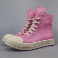 brand shoes pink rick original shoes leather sneaker owens womens boots luxury mens casual shoes mens sneakers