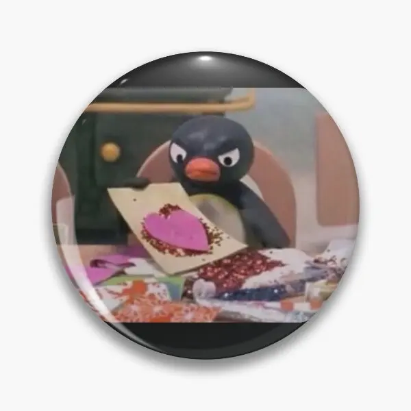 

Pingu и мир оптимистов, Nihili, мягкая пуговица, булавка, воротник, шляпа, ювелирные изделия, подарок для женщин, металлический смешной значок для влюбленных, Модный милый