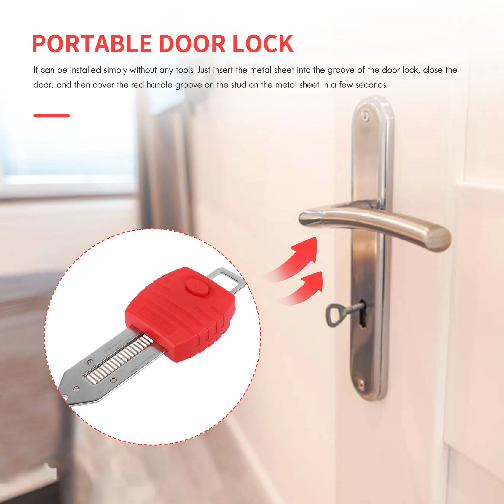 Портативный дверной замок дорожный школьный для путешествий отеля дома квартиры