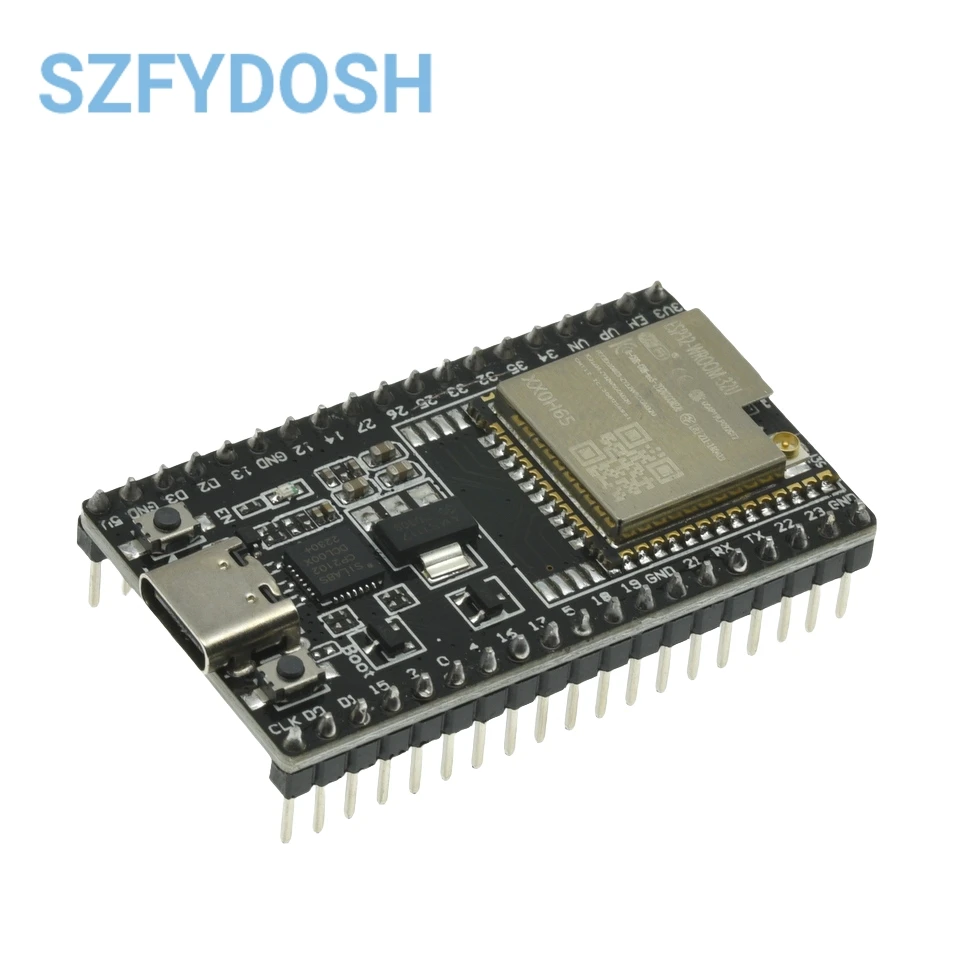 Плата разработки ESP32 DevKitC WIFI + Bluetooth на базе WROOM-32D 32U Модуль WROVER IoT NodeMCU-32 TYPE-C