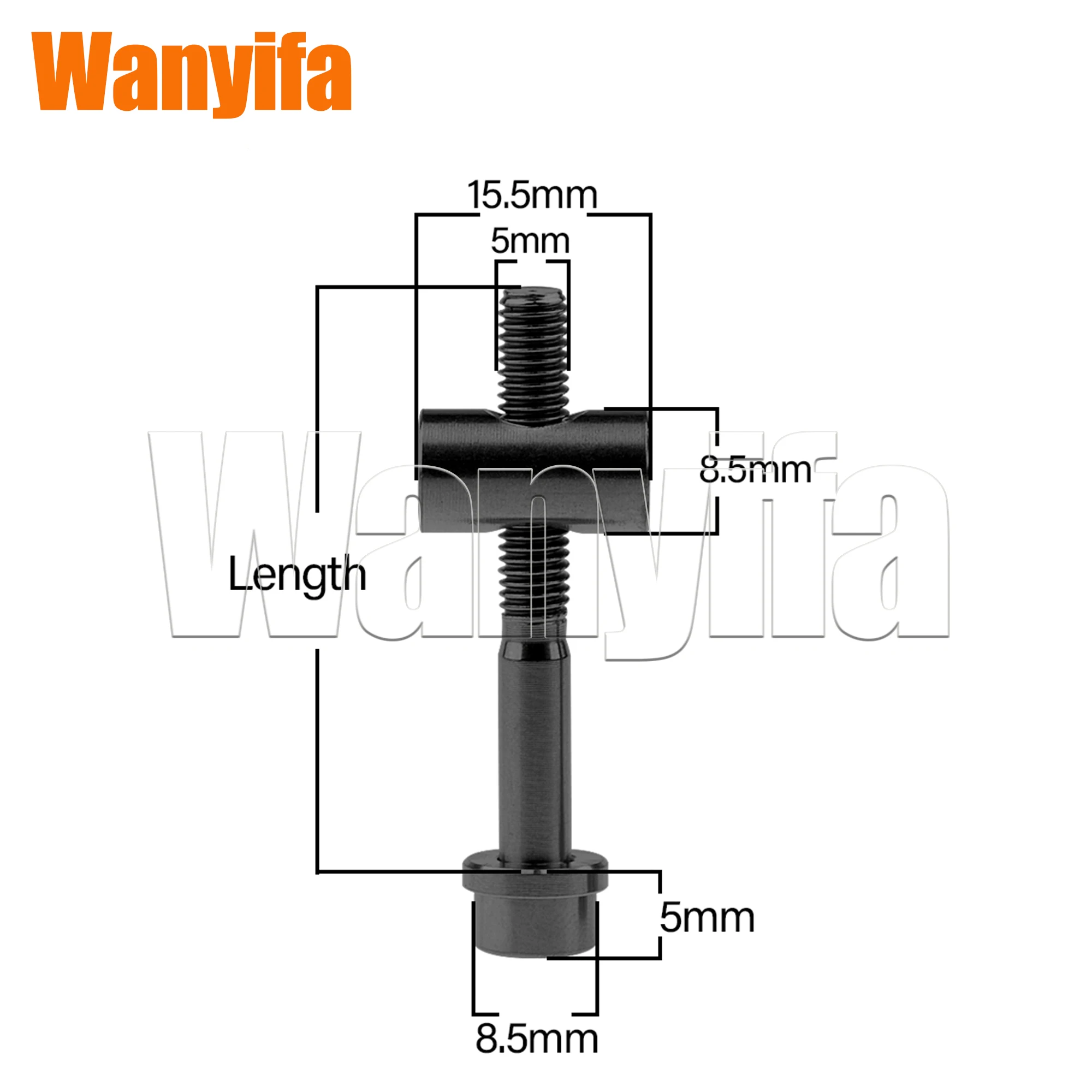 Титановые болты Wanyifa M5x30/40 мм для седла 2 шт.