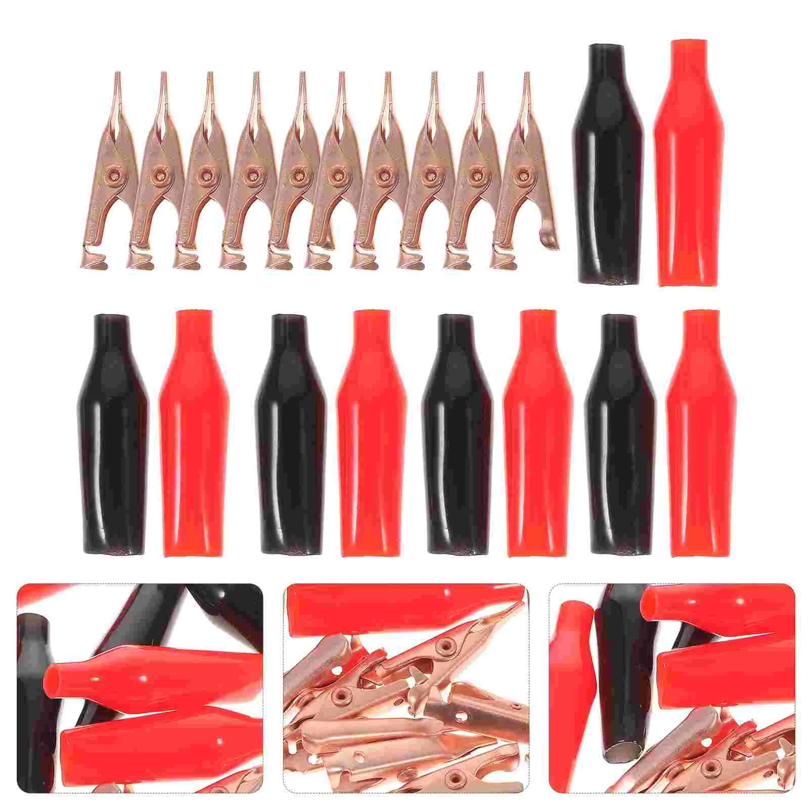 

10 Pcs Hairpins Automotivearts & Crafts Alligator Clips Metal Crocodile Copper Test Line Stainless Clamp