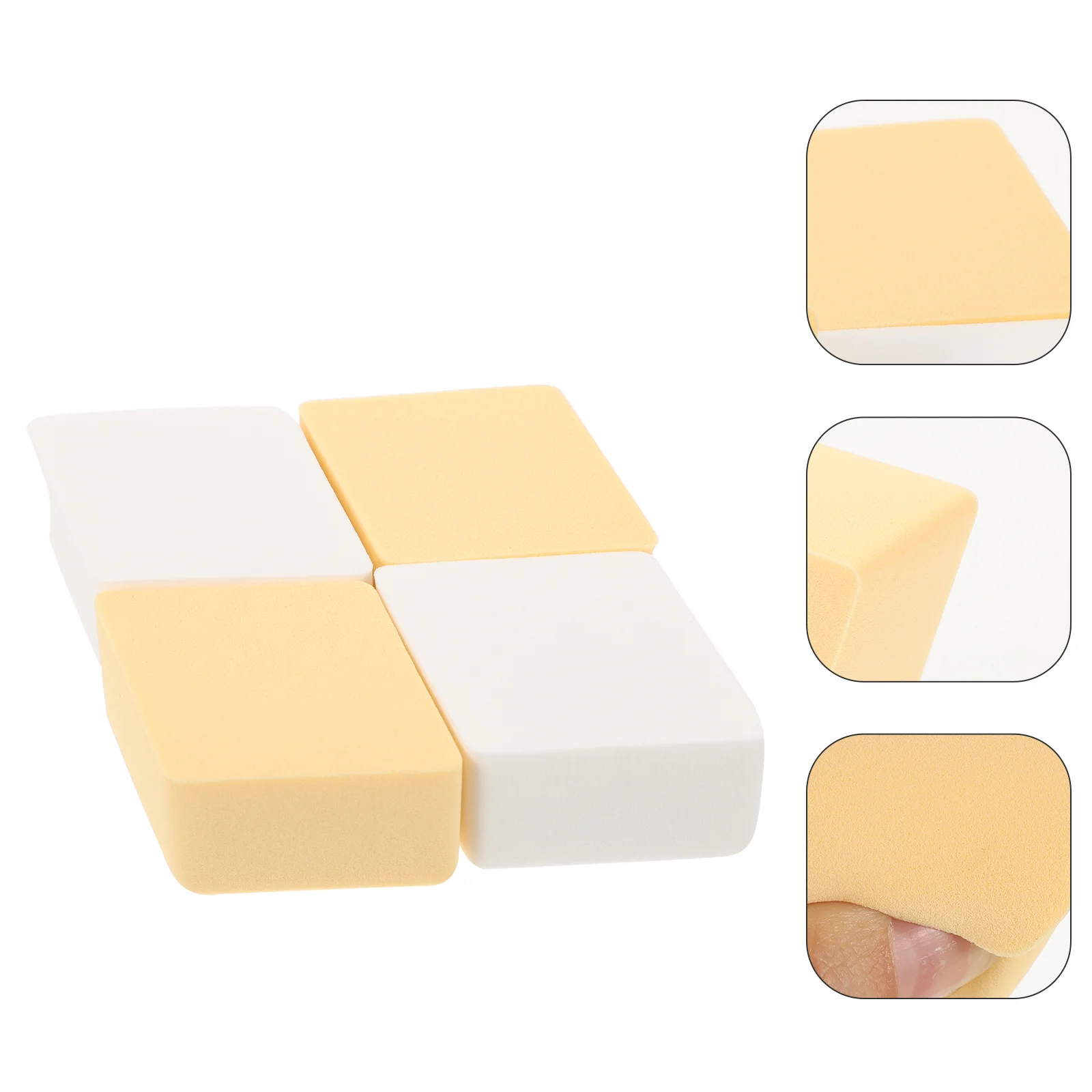 

4pcs Makeup Sponges Beauty Foundation Blending Applicator Puffs for Liquid Foundation Cream