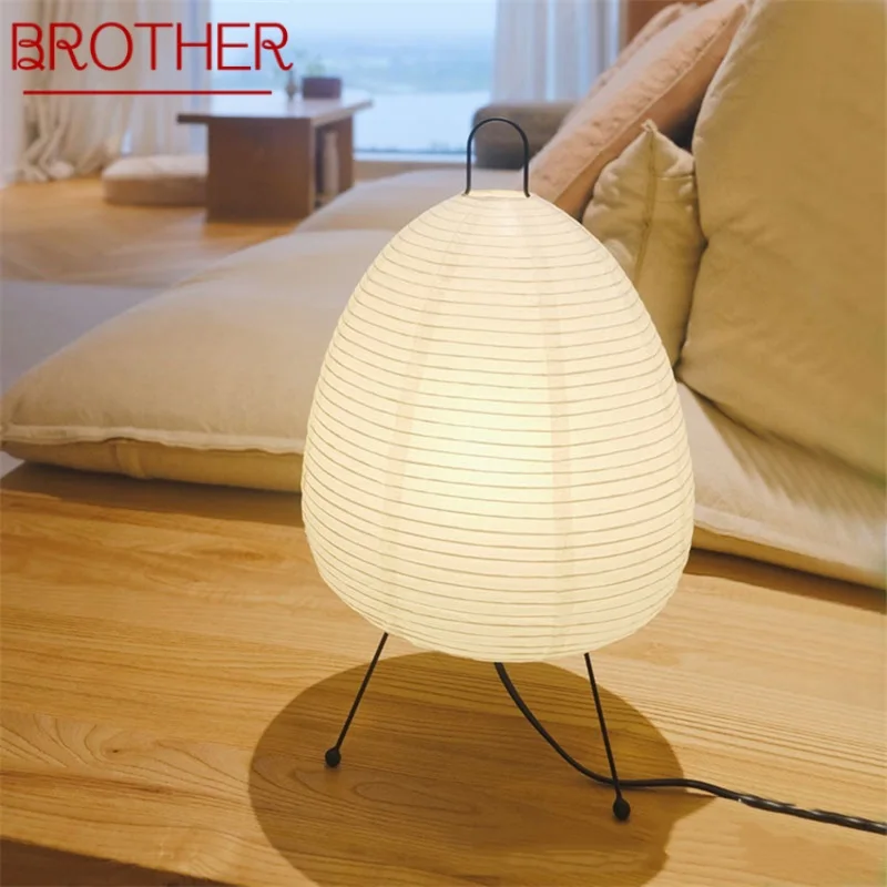 

BROTHER Nordic Table Lamps Creative Modern LED White Egg Desk Light Decorative For Home Living Room Bedroom