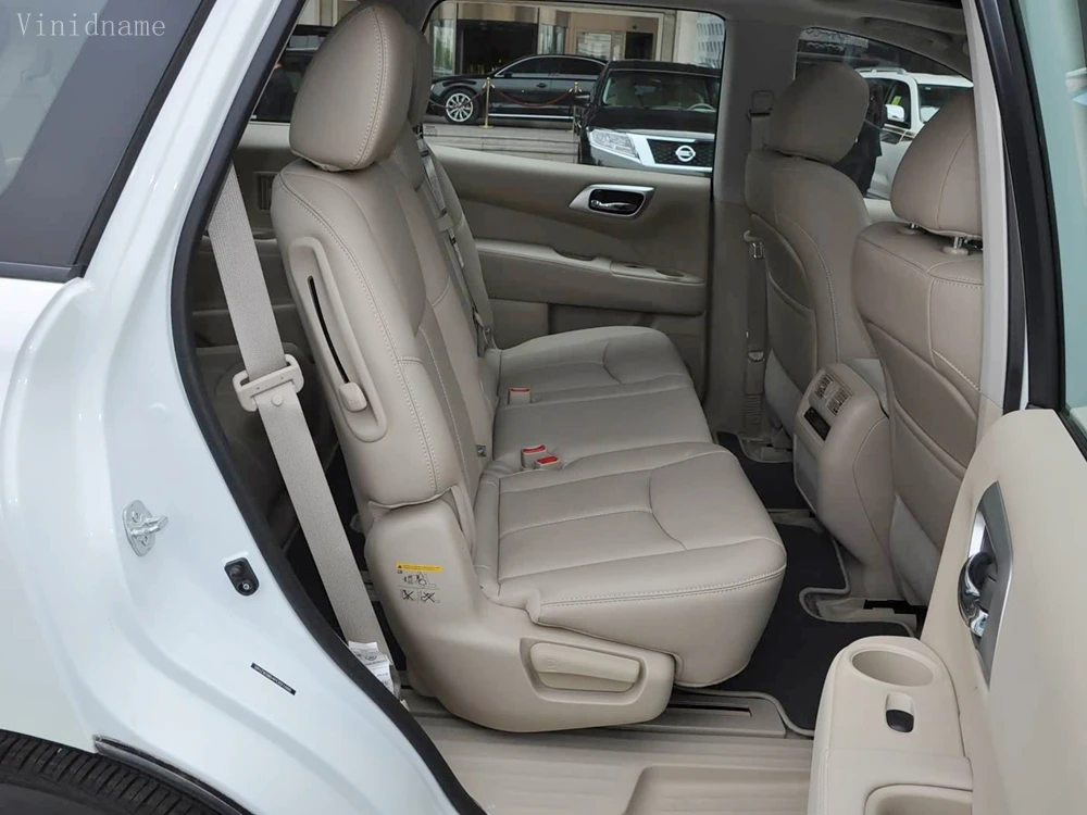 Фото Для Nissan Pathfinder IV R52 2012-2021: Комплект чехлов для автомобильных сидений из веганской кожи Nappa на заказ №4