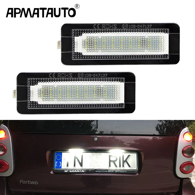 2 шт. без ошибок светильник Ной знак Canbus для Benz smart Fortwo Coupe/Convertible 2007-2015 451,2004-2007 450