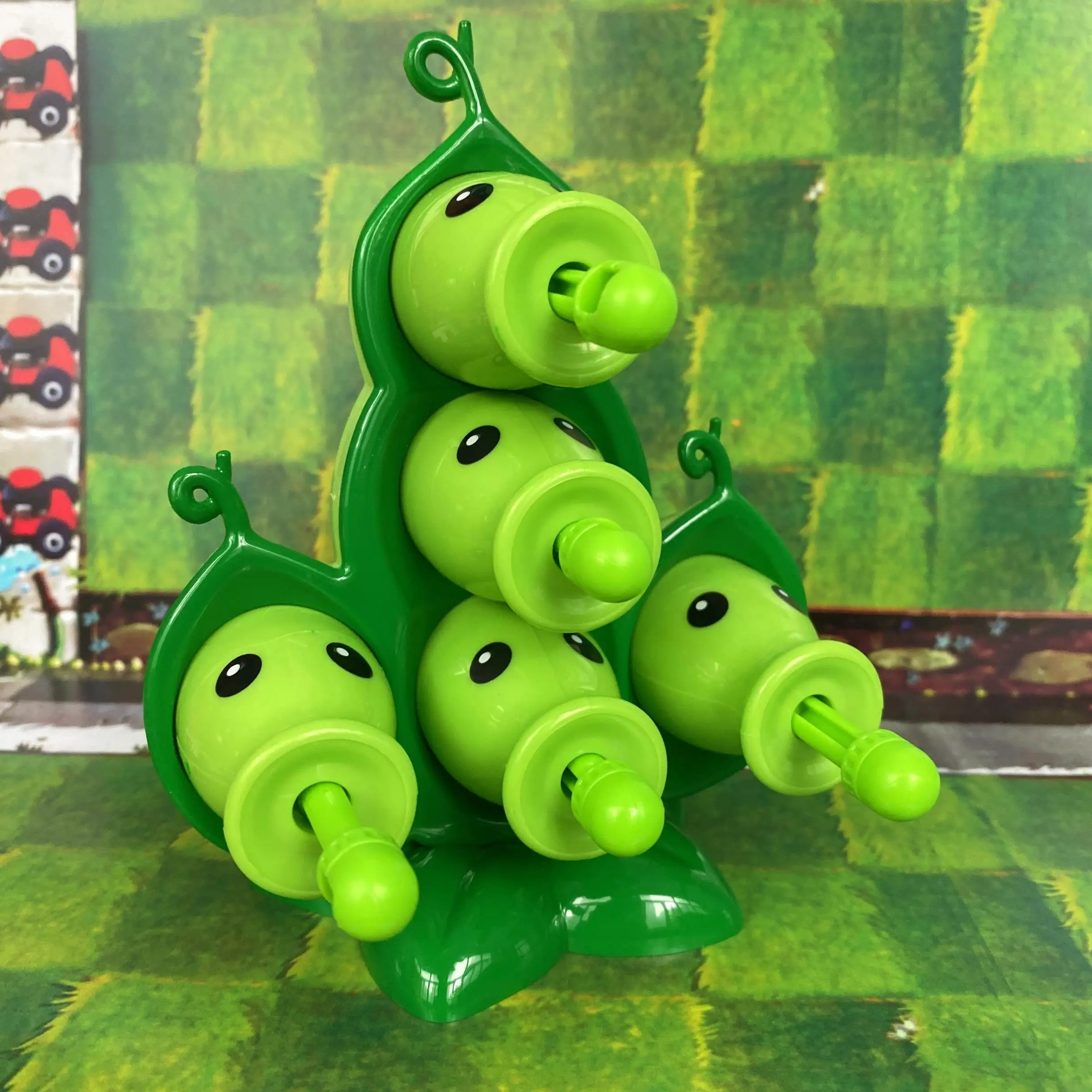 

Plants Vs Zombies Toy Shoots Five Pea Pod Shooter Boomerang Giant Zombie Toy