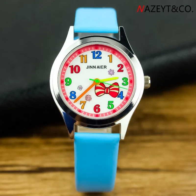 

Popular children's lovely leisure watches cartoon young girl bowknot belt watches