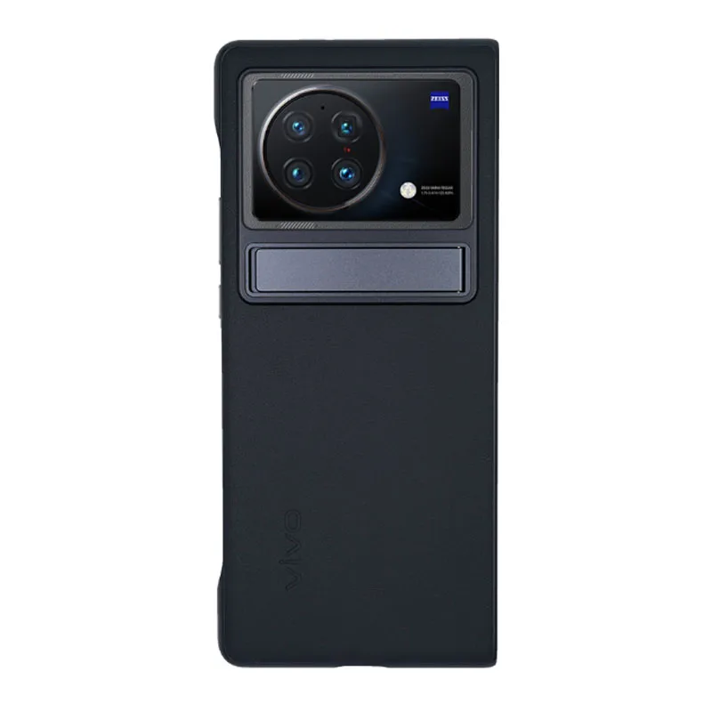 100% Original Vivo X Fold Case PU Leather Ultra Thin Metal Holder PC Protective Cover Case For Vivo X Fold Plus Mobile phone