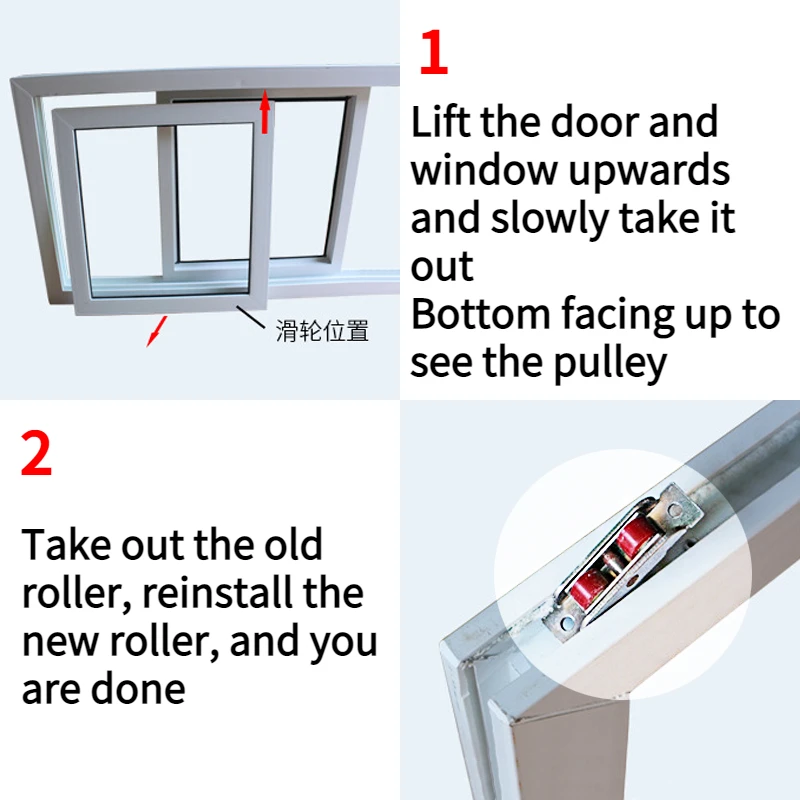 Sliding Door Roller Wheel 80/88 Type Window Sheave Silent Nylon Pulley Slot Fittings Network |