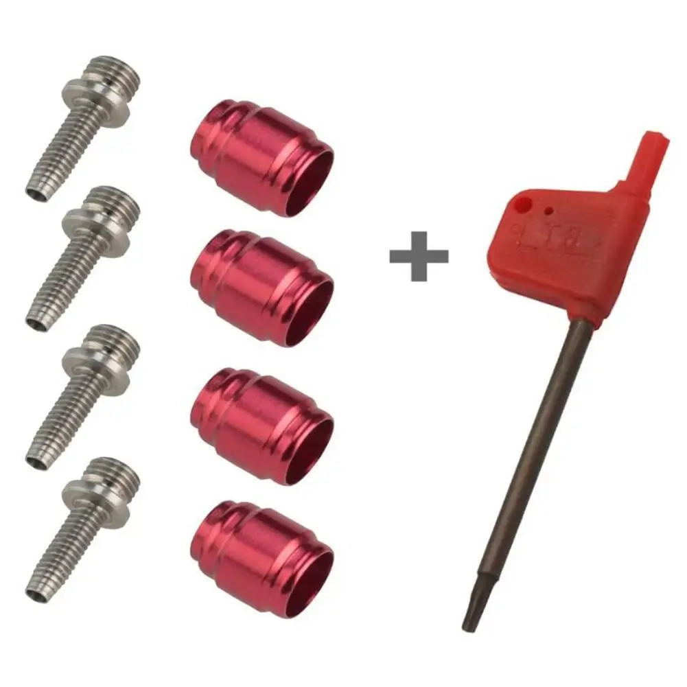 

4 Sets Bicycle Olive Connecting Insert Oil Fitting Kit With T8 Tools Compatible For Sran Stealthamajig Brake
