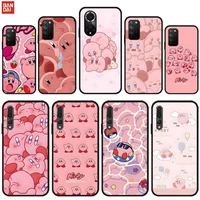 cartoon kirby phone case for huawei y7 y9 prime y5 y6 2019 y9s mate 30 20 10 lite 40 pro nova 5t soft silicone cover