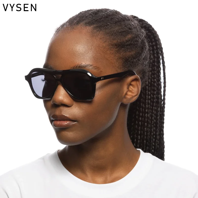 Y2K стильные солнцезащитные очки в средней оправе для женщин 2024 брендовые