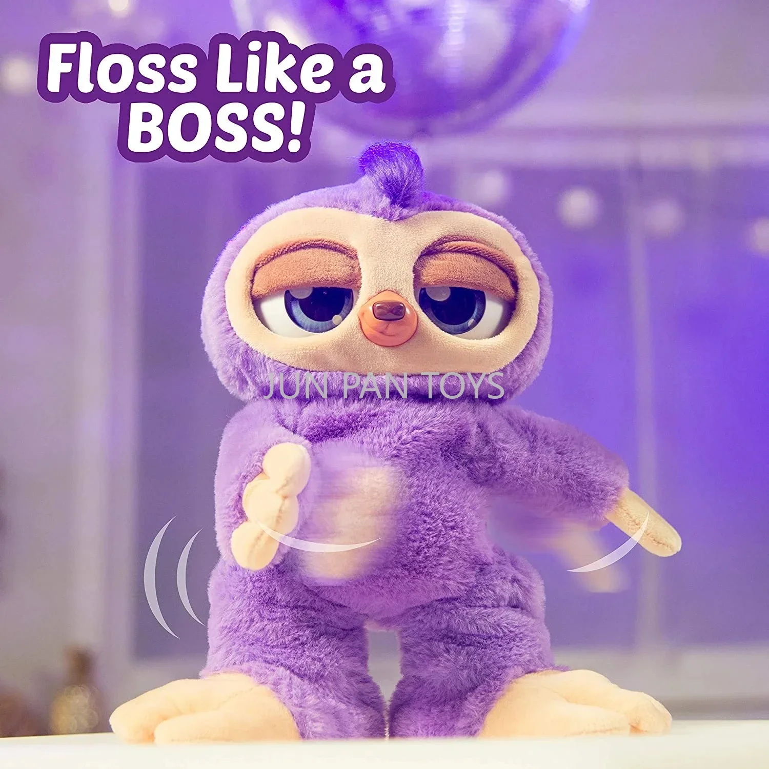 ZURU Pets Alive Paw The Walking Puppy Fifi Flossing Ленивец Электронный интерактивный плюшевый
