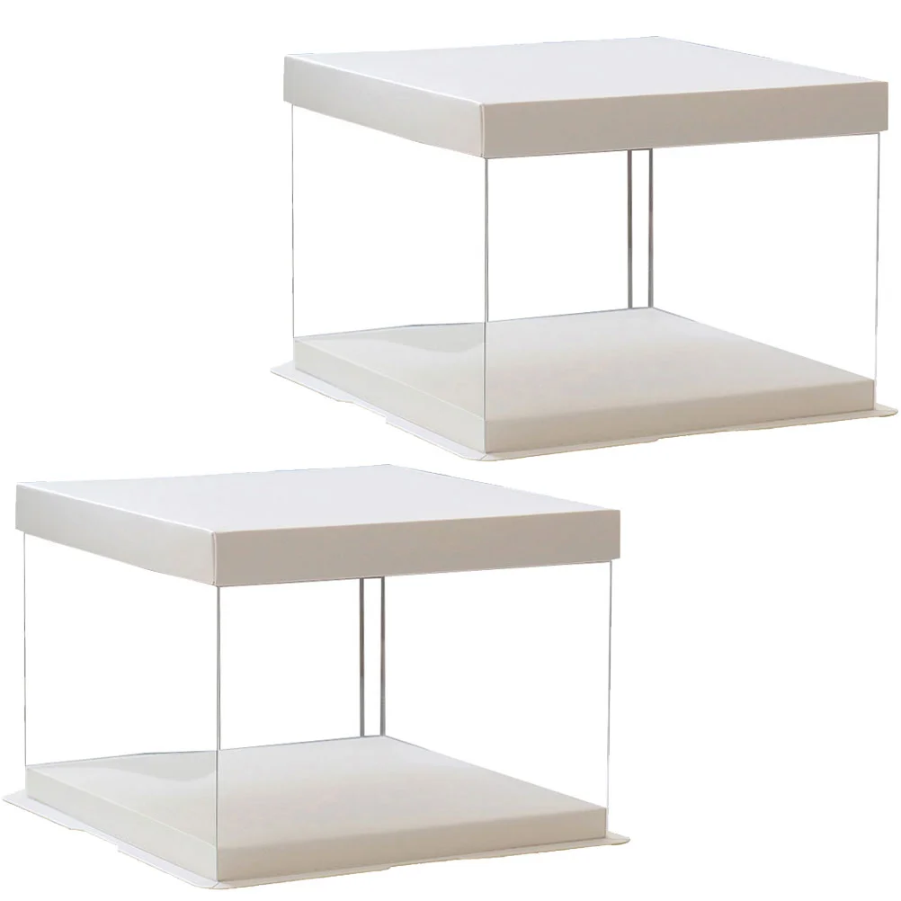 

Birthday Cake to Go Box Cake Containers Carriers Clear Dessert Containers Cake Keeper Square Cake Carriers Cake Tote