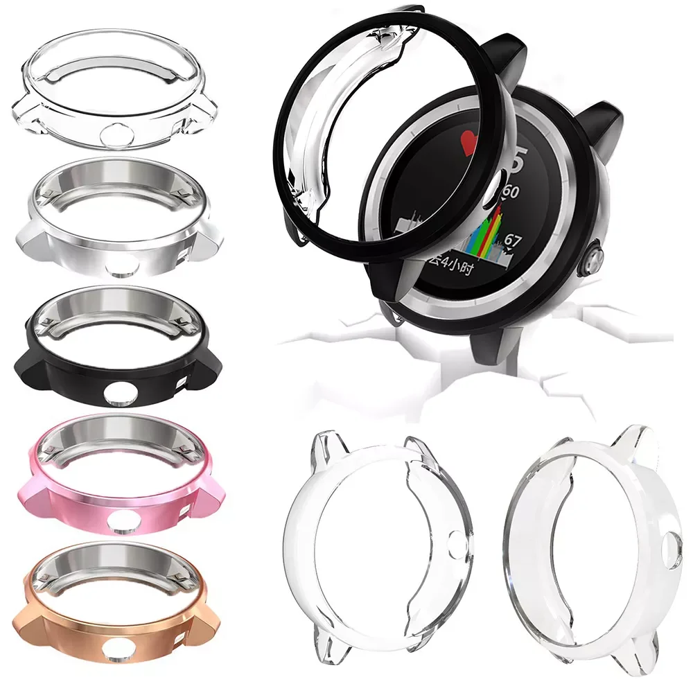 

Luxury Electroplated Protective Cover For Garmin vivoactive 3 Trainer Silicone Shell TPU Watch Case Anti Scratch Cover