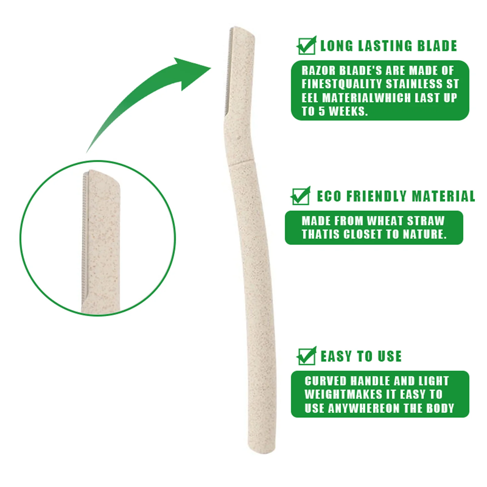 Эко-дружественных одноразовые бровей Бритвы для удаления волос Для женщин