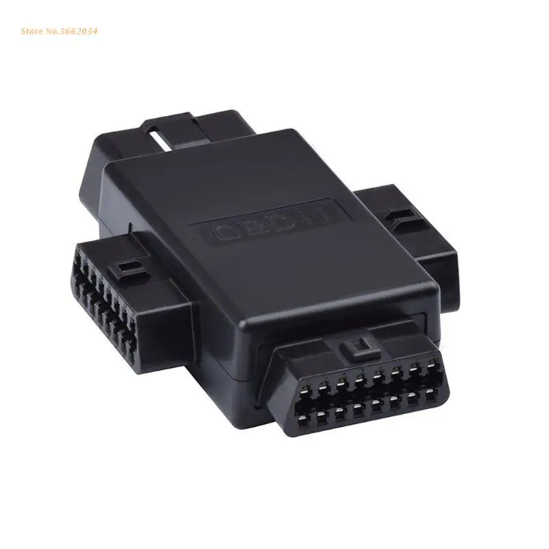 16-контактный автомобильный разъем OBD2 1 штекер-3 гнезда многофункциональные