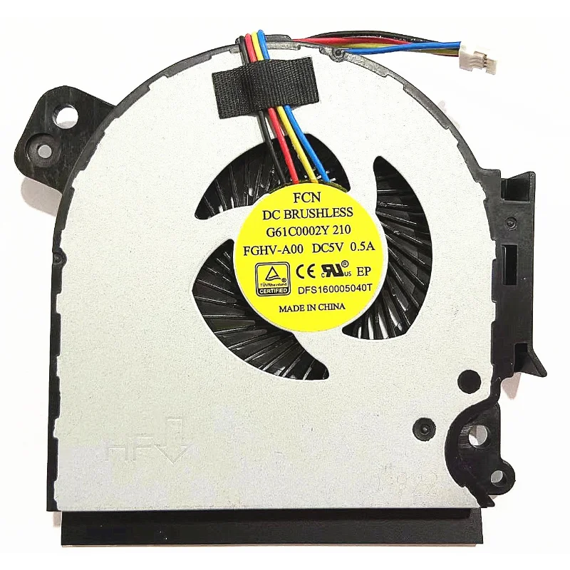 

Original New CPU Fan For Toshiba A50-C R50-C L50-D Cooling Fan DFS160005040T G61C0002Y210 FGHV-A00 Laptop