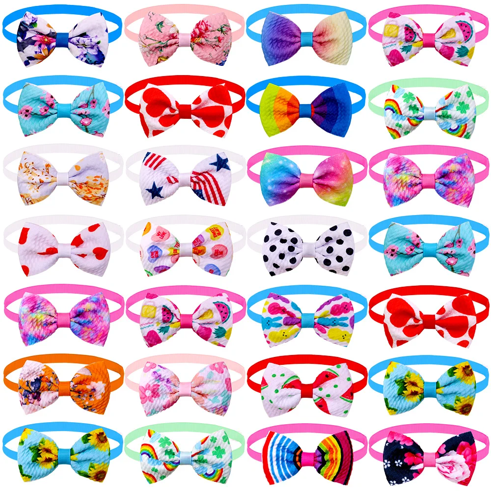 

50/ 100pcs Pet Dog Cat Bowties Collar Dog Fahion Accessories Pet Bows Puppy Cat Bow Tie Samll -dog Pet Cat Grooming Supplies