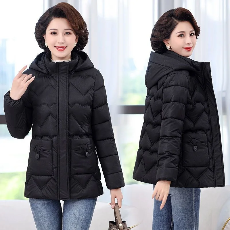 New mother's down Middle women's fashionable winter short small Middle and old westernized
