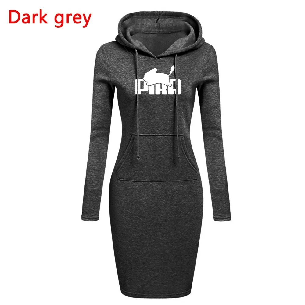 

2022 Sweatshirt for Women Pocket Hooded Casual Dress Solid Color Long Sleeve