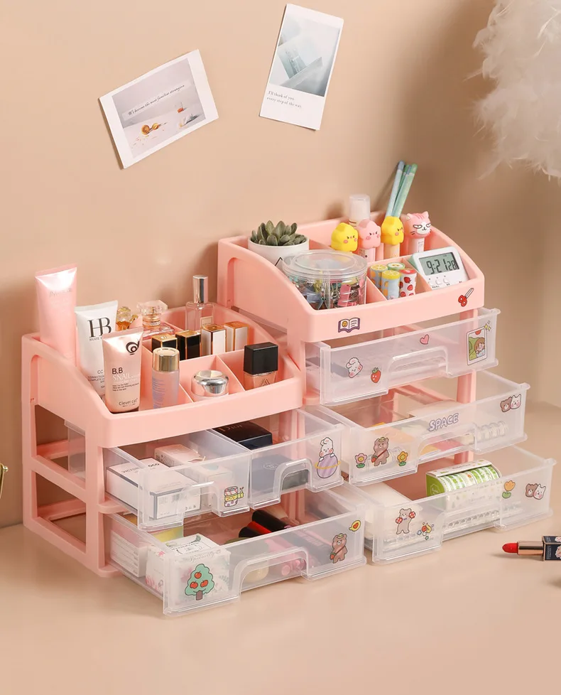 

Makeup Box, Desktop Cosmetic Storage Box, Drawer Type Plastic Jewelry Storage and Organization Box, Storage and Storage Rack