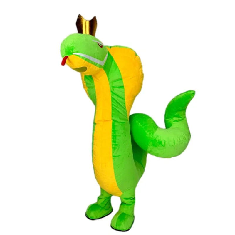2 м/2 6 м реальная змея косплей костюм полный надувной для китайских новогодних