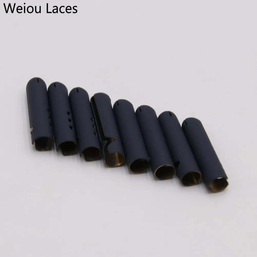 Weiou 4pcs DIY Shoelace Tips Mounted Metal Alloy Lace Ends Decorative Pants Rope Head Creative Drawstring Accessories 4.5*22mm images - 6